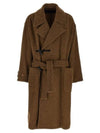 Alpaca Wool Duffel Coat Brown - LEMAIRE - BALAAN 2