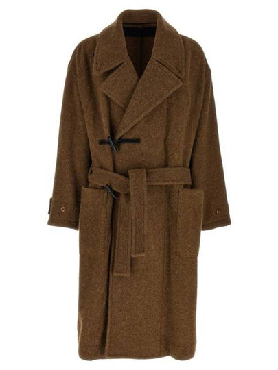 Alpaca Wool Duffel Coat Brown - LEMAIRE - BALAAN 2