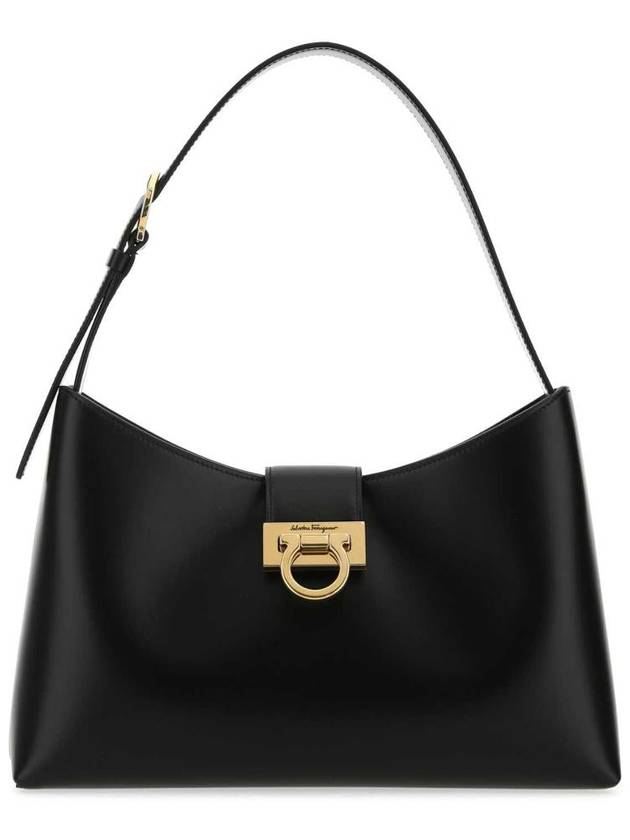 Trifolio Shoulder Bag Black - SALVATORE FERRAGAMO - BALAAN 2