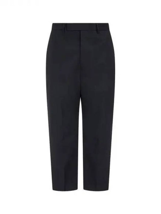 MEN Cropped Wool Baggy Pants Black 270209 - RICK OWENS - BALAAN 1