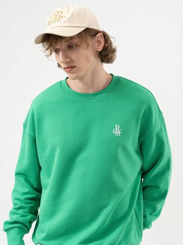 SYMBOL LOGO SWEATSHIRTS GREEN - POLYGRAM - BALAAN 3