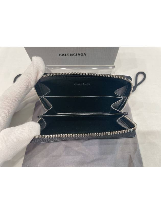 Everyday Zipper Card Wallet Black - BALENCIAGA - BALAAN.