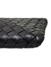 Women s 608232 Black Intrecciato Medium Clutch Bag - BOTTEGA VENETA - BALAAN 8