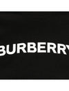 Logo Print Crew Neck Cotton Short Sleeve T-Shirt Black - BURBERRY - BALAAN 5