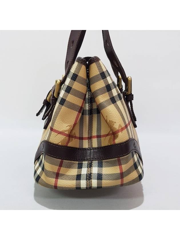 check buckle tote bag - BURBERRY - BALAAN 3