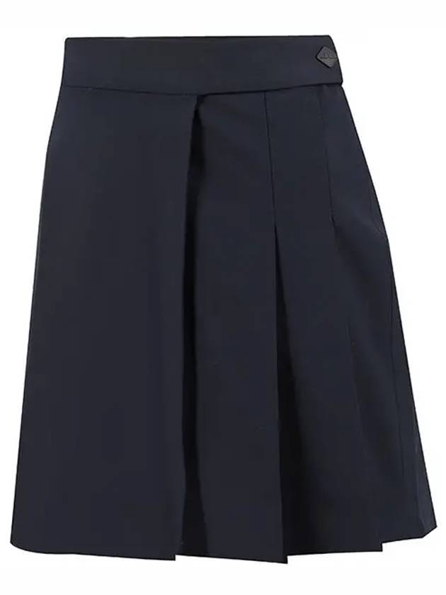 Women's Cataleya Pleated Skirt Navy - J.LINDEBERG - BALAAN 3