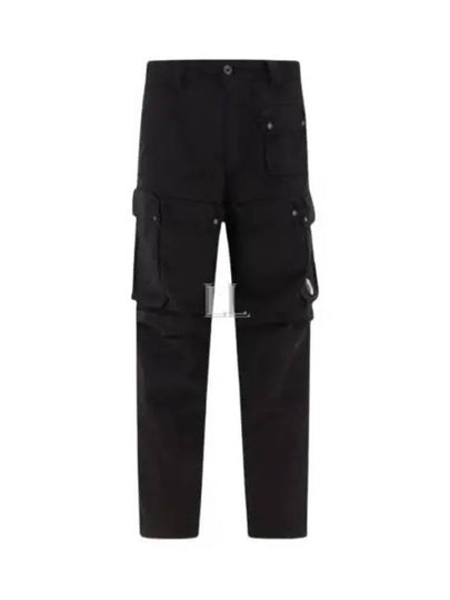 Rip-Stop Loose Utility Cargo Straight Pants Black - CP COMPANY - BALAAN 2