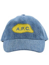 Eden Embroidered Logo Ball Cap Blue - A.P.C. - BALAAN 3