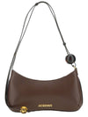 Le Bisou Perle Beaded Shoulder Bag Medium Brown - JACQUEMUS - BALAAN 1