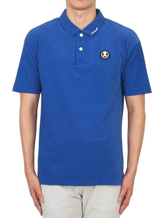 Golf Wear Men s Collar Short Sleeve T Shirt MLM 3B AP09 BLUE - MARK & LONA - BALAAN 2