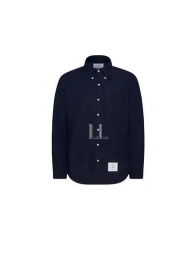 Oxford Armband Long Sleeve Shirt Navy - THOM BROWNE - BALAAN 2