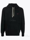 Embroidered Logo Pony Hoodie Black - POLO RALPH LAUREN - BALAAN 2