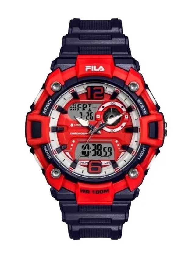 Wrist Watch Rubber Men's Electronic Anadigi 38 189 002 - FILA - BALAAN 1