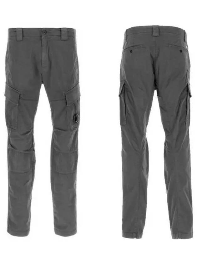 Logo Cargo Straight Pants Grey - CP COMPANY - BALAAN 2