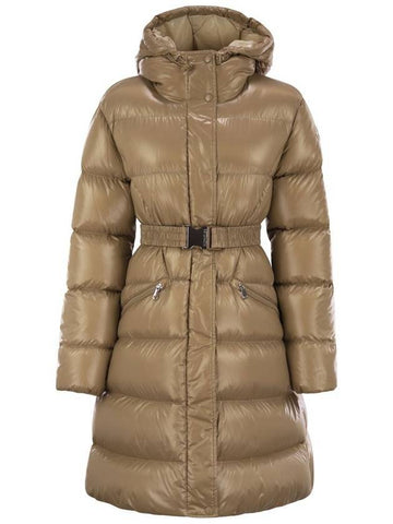 Bellevue Down Long Padding Brown - MONCLER - BALAAN 1