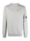 Light Fleece Sweatshirt Grey Melange - CP COMPANY - BALAAN 2