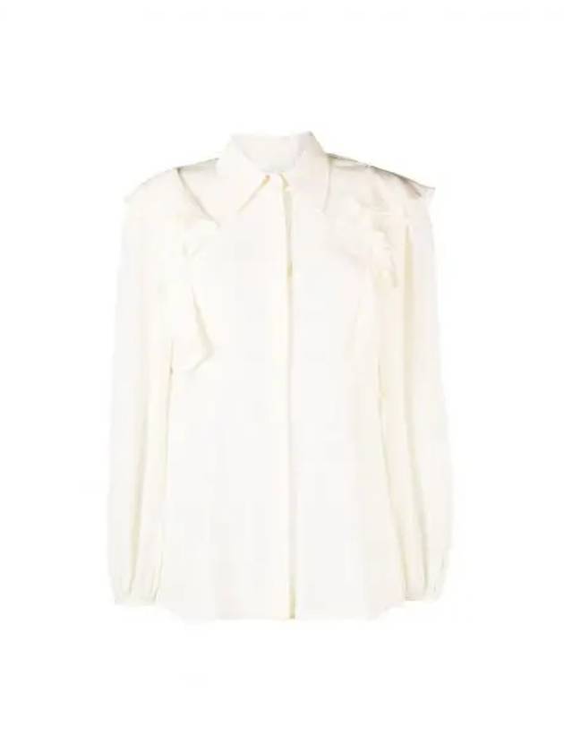 Ruffles Shirt Coconut Milk - CHLOE - BALAAN 2