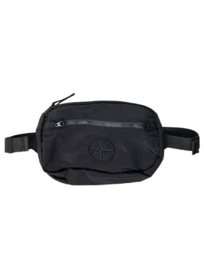 Logo Nylon Belt Bag Black - STONE ISLAND - BALAAN 2