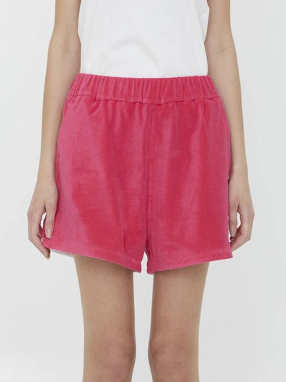 Women's Terrycloth Shorts Fuchsia - MONCLER - BALAAN 2