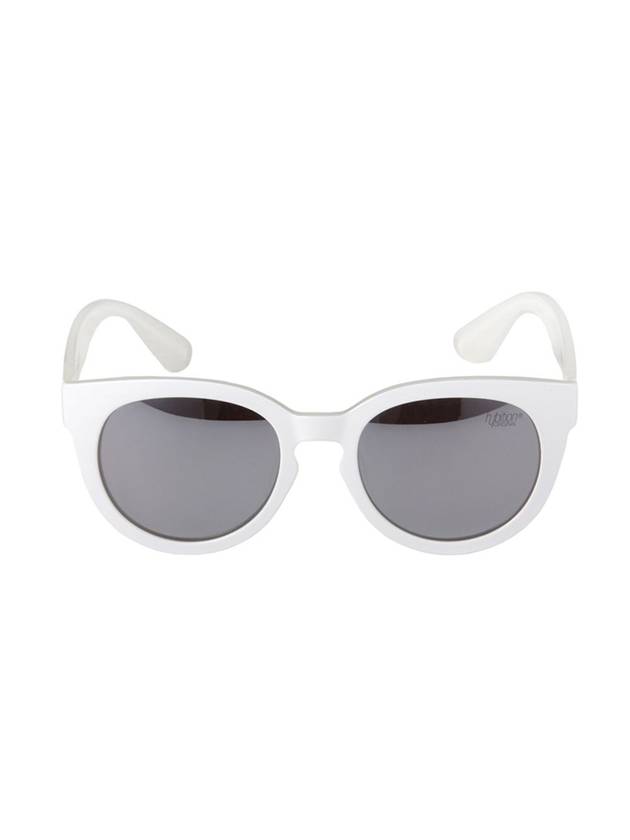 Fretzel Tr Glossy White Silver Mirror Lens Sunglasses - HYBITION - BALAAN 2