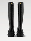 Splash Flat High Long Rain Boots Black - LOUIS VUITTON - BALAAN 3