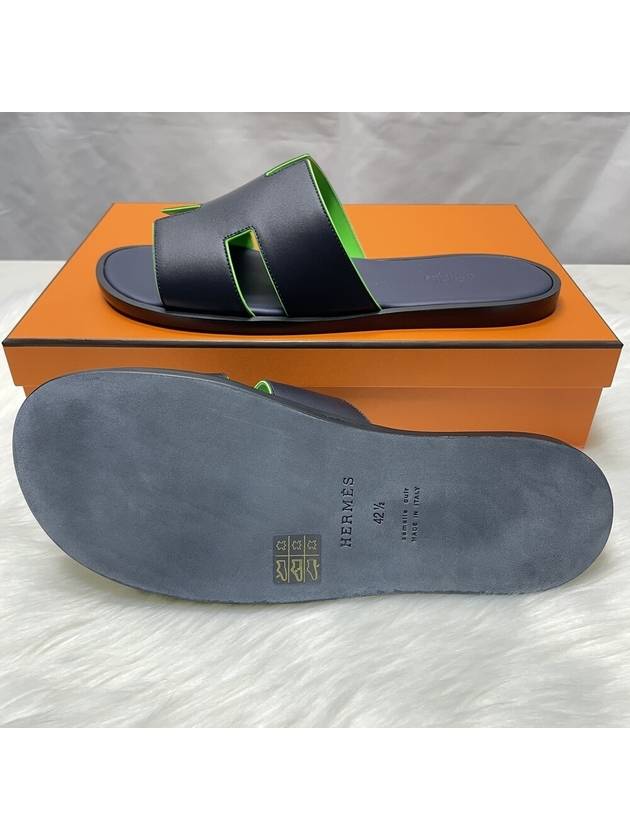 Izmir Leather Sandals Marine - HERMES - BALAAN 4