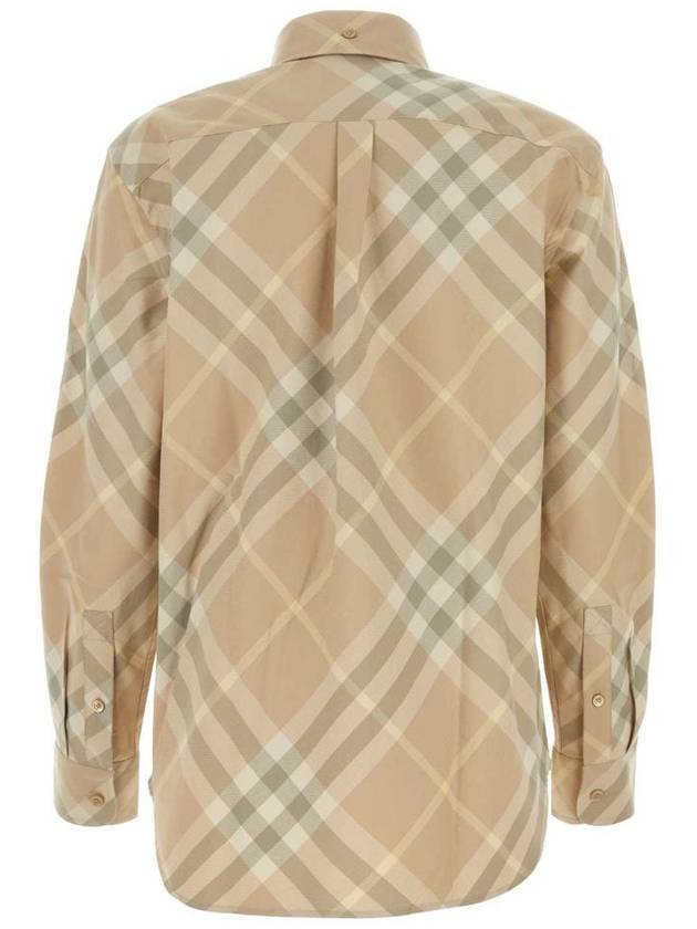 Vintage Check Cotton Long Sleeve Shirt Beige - BURBERRY - BALAAN 3