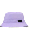 Logo Applique Bucket Hat Purple - GANNI - BALAAN 1