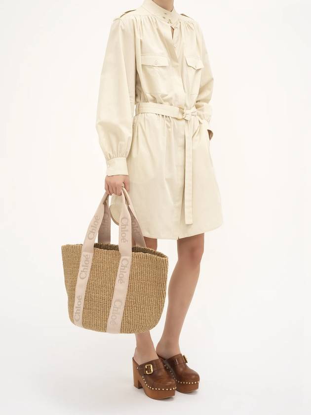 Woody Large Basket Tote Bag Beige - CHLOE - BALAAN 3