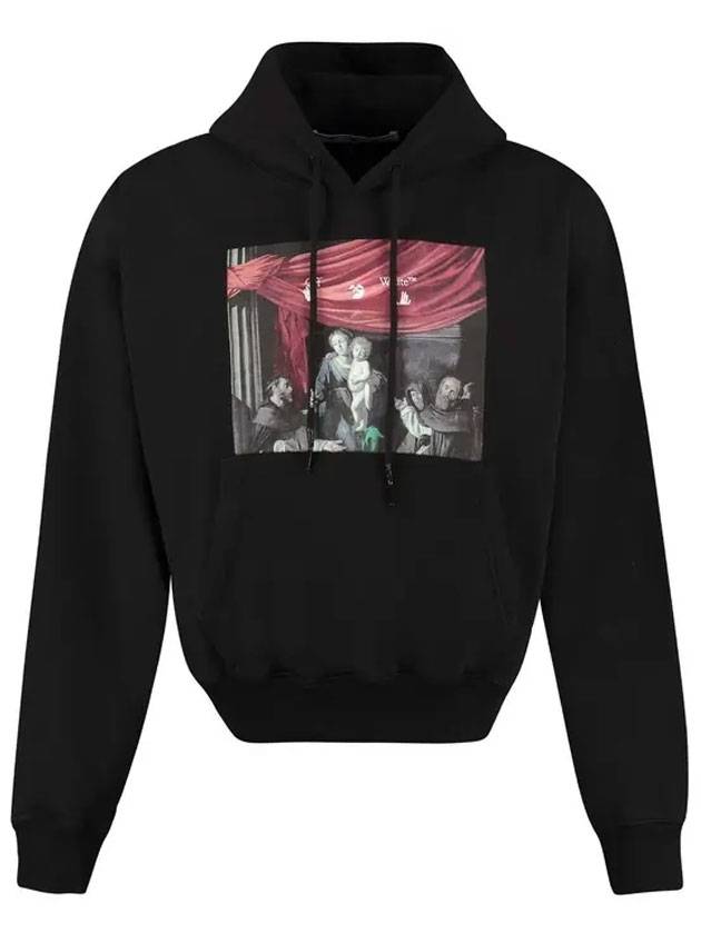 Caravaggio Painting Arrow Hoodie Black - OFF WHITE - BALAAN 1