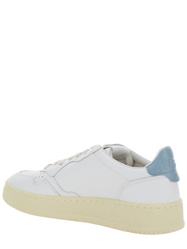 'Medalist Low' White Sneakers With Logo Detail And Heel Tab In Leather Woman - AUTRY - BALAAN 3