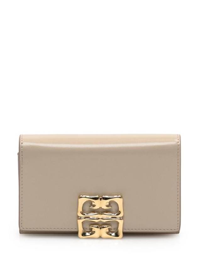 4G Liquid Box Leather Half Wallet Beige - GIVENCHY - BALAAN 2