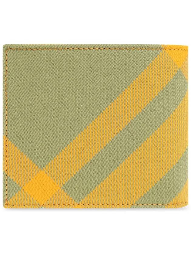 Check Half Wallet Yellow - BURBERRY - BALAAN 4