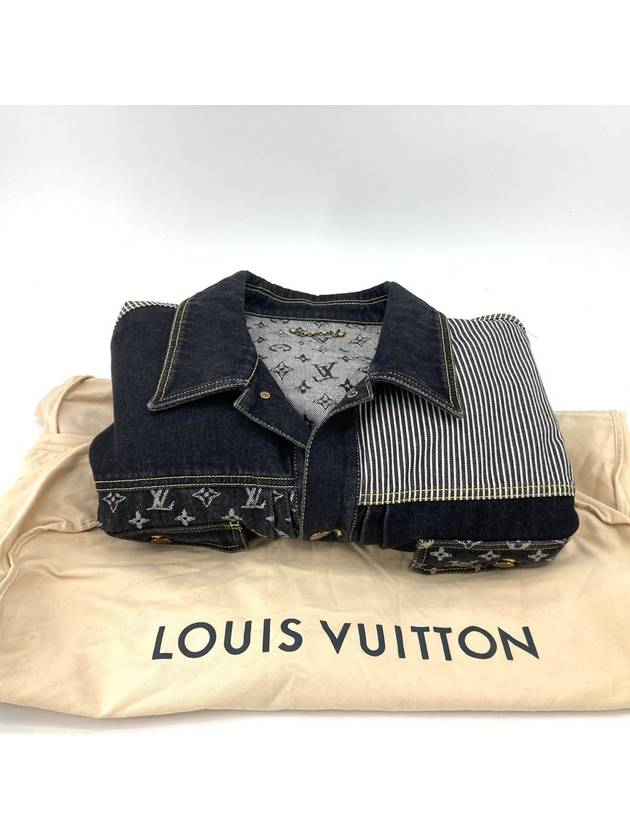 Nigo2 Crazy Denim Black and Blue Jacket - LOUIS VUITTON - BALAAN 8