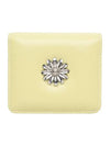 Daisy Photo Slot Half Wallet Banknote Card Pale Lemon - LE MASQUE - BALAAN 1