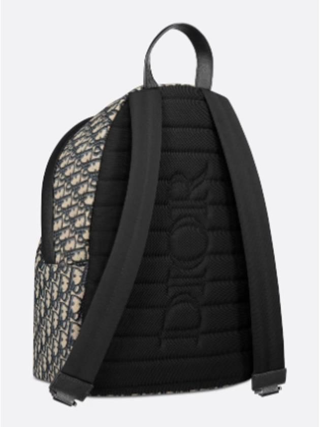 Oblique Rider Backpack Black Beige - DIOR - BALAAN 8