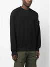 Shadow Logo Crew Neck Cotton Sweatshirt Black - STONE ISLAND - BALAAN 5