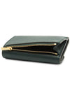 Folded Grain Leather Multi Card Wallet Green - MULBERRY - BALAAN 5