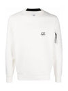 Diagonal Raised Sweatshirt White - CP COMPANY - BALAAN 3