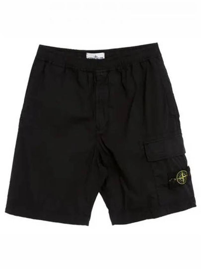 Compass Badge Bermuda Shorts Black - STONE ISLAND - BALAAN 2