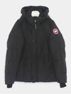 Wyndham Logo Patch Padding Black - CANADA GOOSE - BALAAN 4