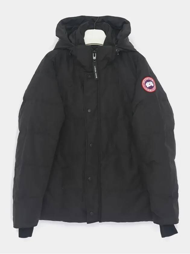 Wyndham Logo Patch Padding Black - CANADA GOOSE - BALAAN 4