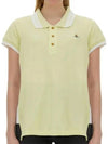 Embroidered ORB Polo Shirt Yellow - VIVIENNE WESTWOOD - BALAAN 2