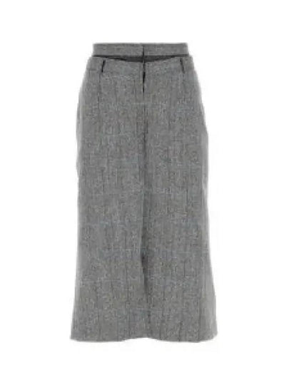 Asymmetrical Drape Wool H-Line Skirt Grey - MAISON MARGIELA - BALAAN 2