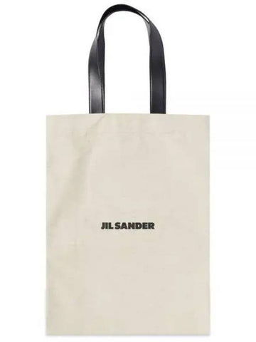 Logo Shopping Tote Bag Natural - JIL SANDER - BALAAN 1