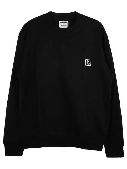 Embroidery Logo Crew Neck Sweatshirt Black - WOOYOUNGMI - BALAAN 2