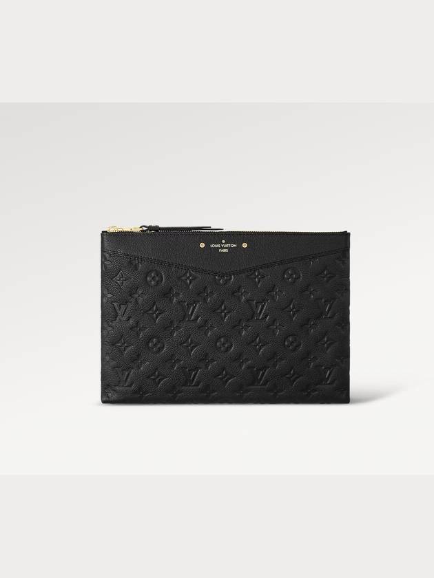 Monogram Daily Empreinte Pouch Bag Black - LOUIS VUITTON - BALAAN 4