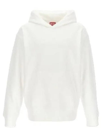 Max Megobal Hooded White Sweatshirt - DIESEL - BALAAN 1