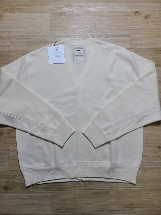 Ivory Wool Leather Label Cardigan W223KN03502I - WOOYOUNGMI - BALAAN 6