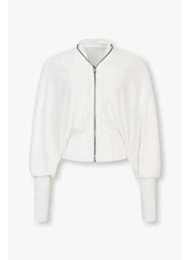 WOMEN Easy Batwing Flight Jacket White - RICK OWENS - BALAAN 1